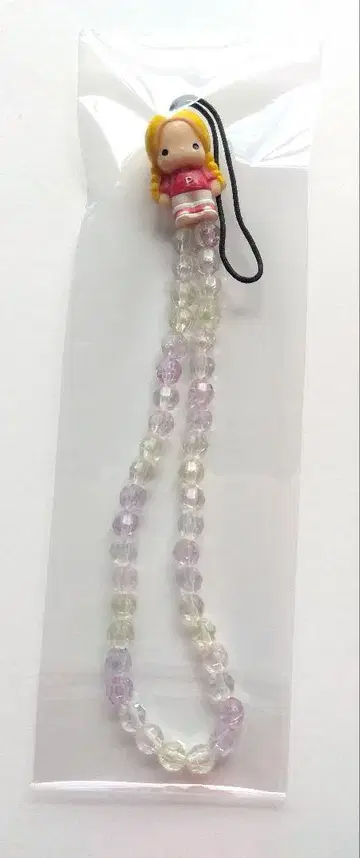 레트로 빈티지 패티&지미 패티 컬러풀 비즈 롱 스트랩