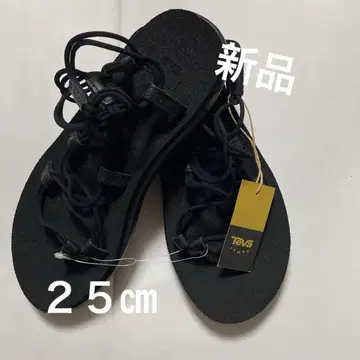 [미사용 새상품] Teva 블랙 스포츠 샌들 25cm(US 8)
