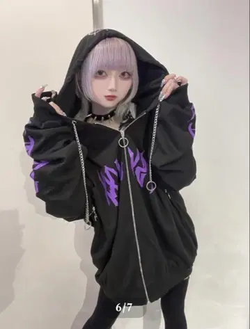 PSYNYXX 마법진 후드티 (뿔 없음)