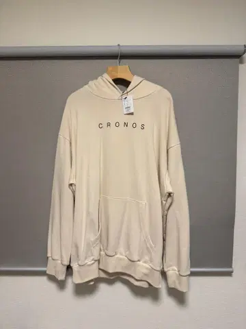 CRONOS 크림색 후드티 40(L)