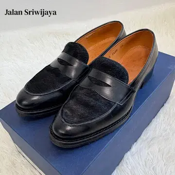 Jalan Sriwijaya 로퍼 3.5 블랙 카프 포니 헤어