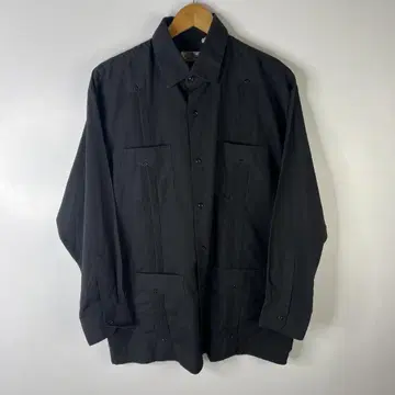 쿠바 셔츠 블랙 자수 My Cuban Store 제작