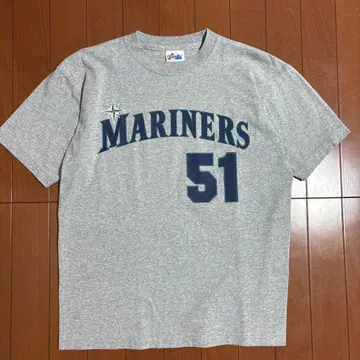 90년대 MLB 이치로 시애틀 매리너스 티셔츠 M 그레이