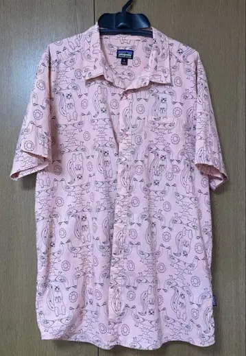 선착순 Patagonia 반팔 셔츠 핑크 XL