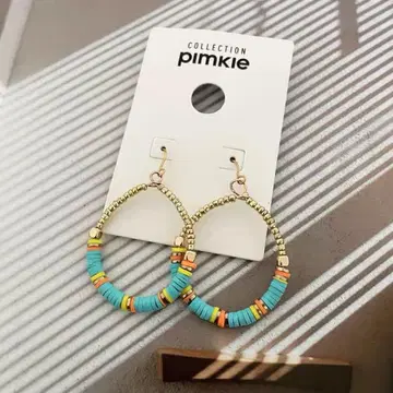 pimkie 컬러풀 후프 귀걸이