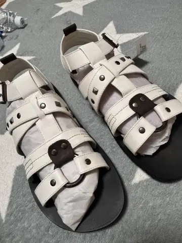 ZEENO 화이트 샌들 25cm