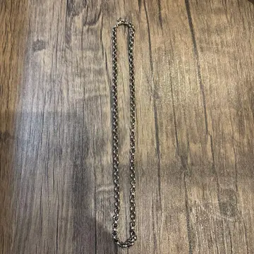 순 티타늄 목걸이 체인 48cm 오벌 5.0mm 폭 FO50F