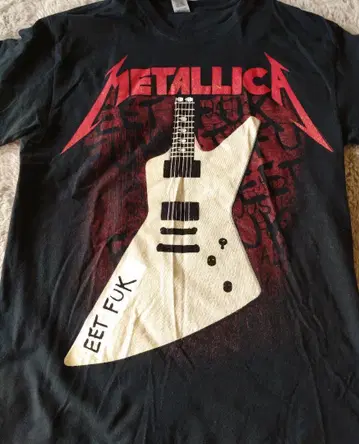 METALLICA EET FUK 기타 T셔츠 블랙 밴드 T셔츠