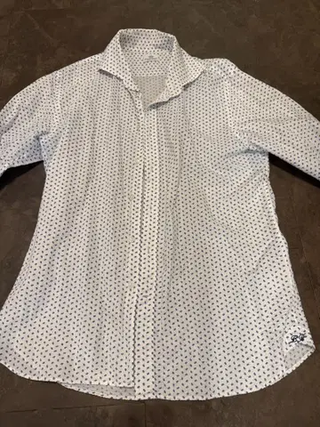 BEAMS HEART 긴팔 셔츠 L 흰색 꽃무늬