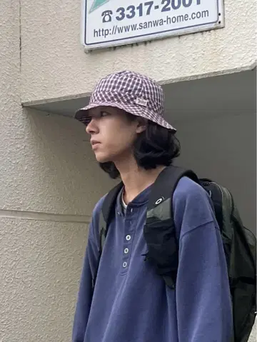(구제 의류) 00s L.L.Bean 햇 체크 cityboy 패턴