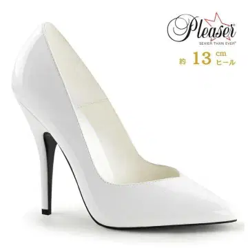 Pleaser 8220/W 하이힐 화이트