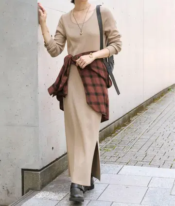 새상품급 RIVE DROITE 라운드넥 2WAY 원피스 40 사이즈