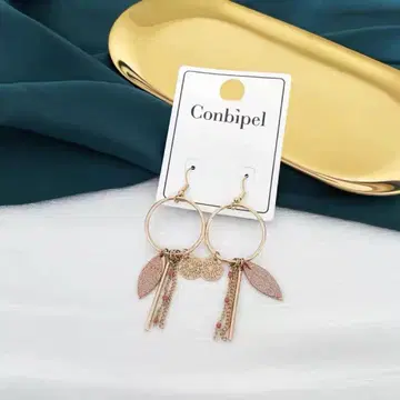 Conbipel 후프 귀걸이 글리터
