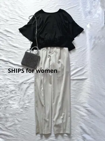 일본제 SHIPS 비침이 적은 백 슬릿 팬츠 쉽스
