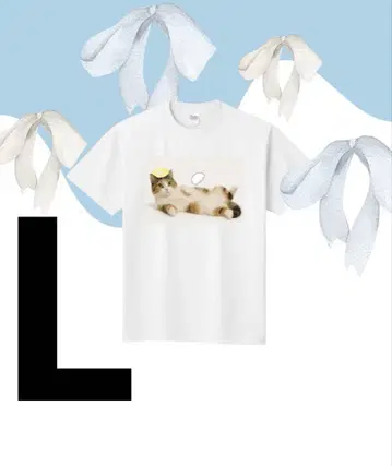 고양이 T셔츠 프린트