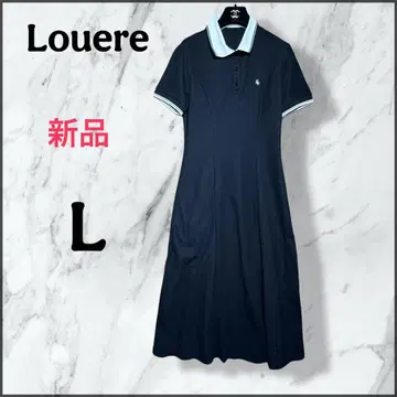 새상품 [ Louere ] 세미 플레어 반팔 폴로 원피스 L