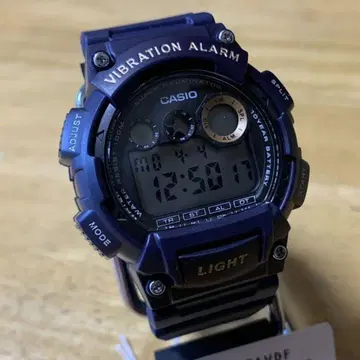 새상품 카시오 CASIO 손목시계 남성용 W-735H-2A 다크 퍼플