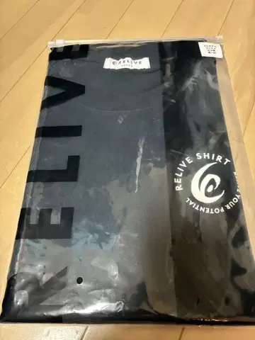 RELIVE 프리미엄 코튼 티셔츠 M 사이즈 블랙