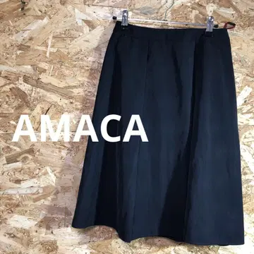 [ 5580번 ] AMACA 아마카 스커트 36 블랙 레이디 M