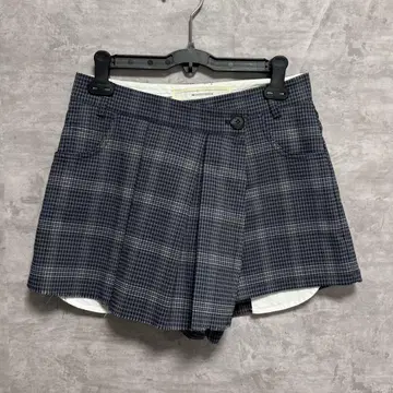 seooocookie check pleats pants