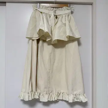 frill 벨트 레이어드 스커트