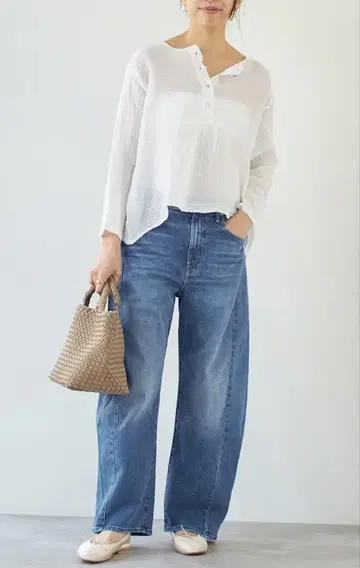 택 포함 IENA 마더 데님 24
