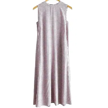 steven alan 스티븐 앨런 슬리브리스 원피스 체크