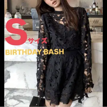 [ BIRTHDAY BASH ] 큐롯 셋업 블랙 레이스 허리밴딩 S