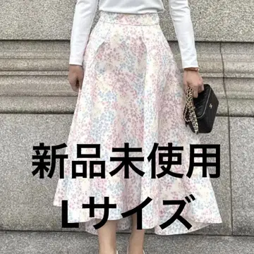 JENNE 오드리 플라워 스커트 L 사이즈