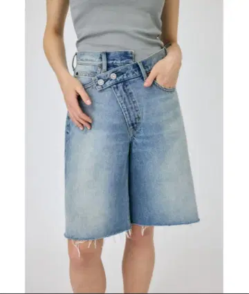 CROSS WAIST HALF 팬츠