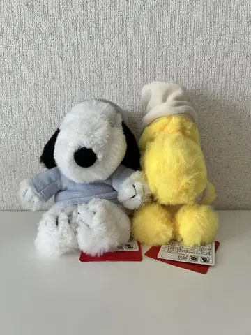 스누피 봉제 인형 후와쿠타 파자마 블루 스누피타운