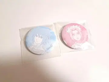 NARUTO 이치라쿠 중국 상하이 캔뱃지 사쿠라 수채화 우치하 사스케