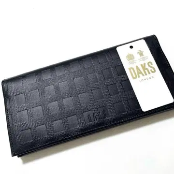새상품 DAKS 닥스 남성용 천연 가죽 일본제 장지갑 블랙