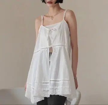 2WAY 코튼 레이스 미니 원피스 로리즈팜 미사용 새상품 이번 시즌 신상