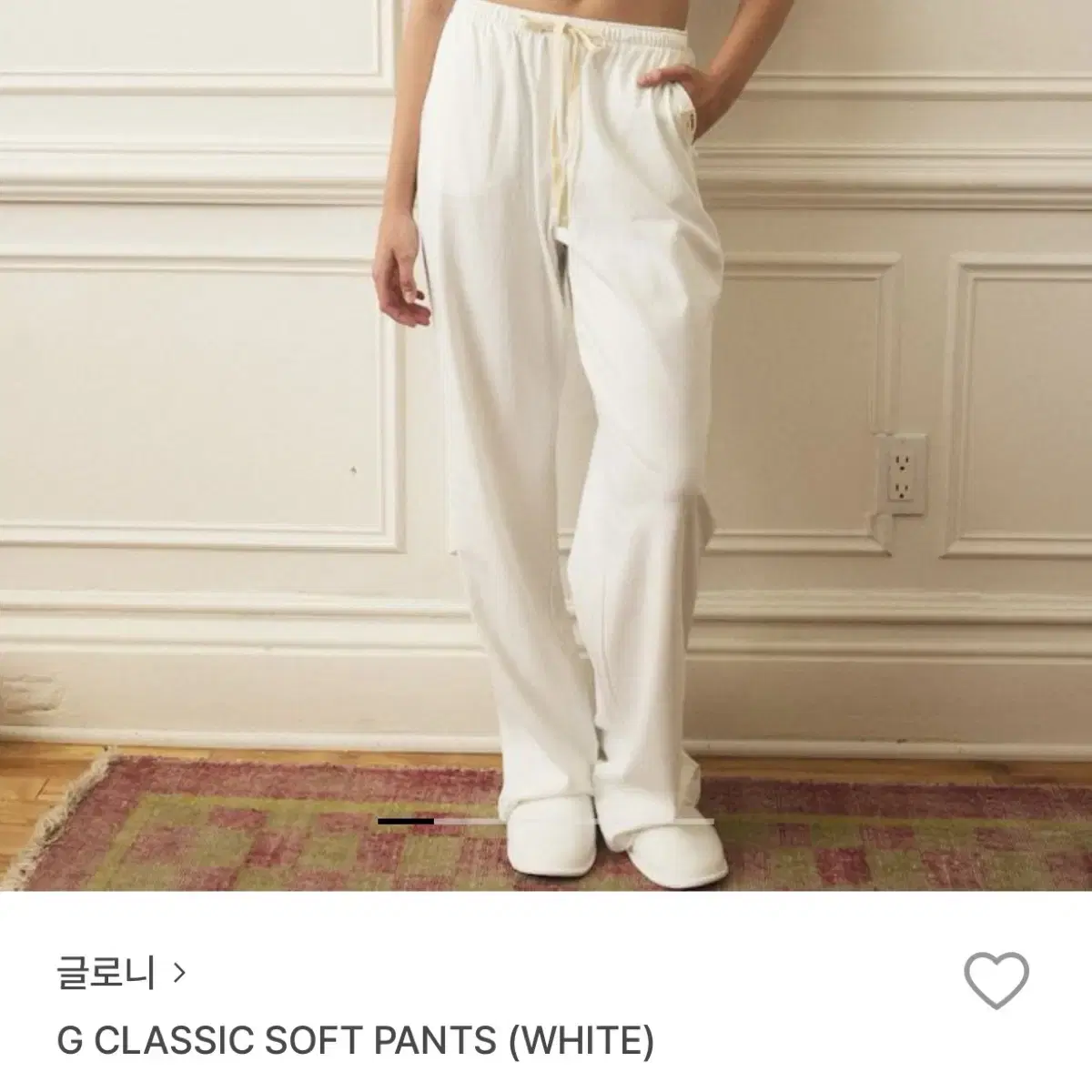 ★GLOWNY★ G CLASSIC SOFT PANTS (GRAY) G CLASSIC SOFT PANTS (GRAY) - GLOWNY
