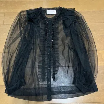 Simone Rocha x H&M 블랙 블라우스 긴팔