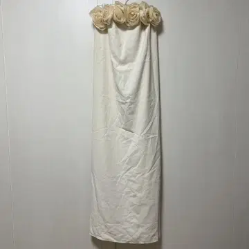 플라워 모티브 롱 드레스 원피스