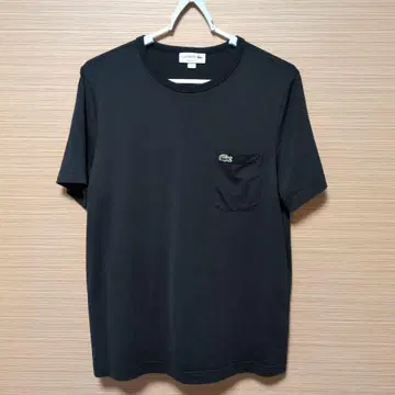 LACOSTE 블랙 T셔츠 레귤러 핏