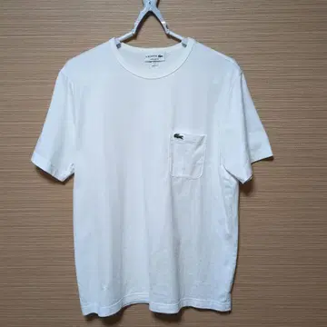 LACOSTE 화이트 T셔츠 US M