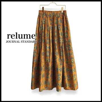 [ 2024SS ] relume 아프리칸 프린트 스커트 오렌지
