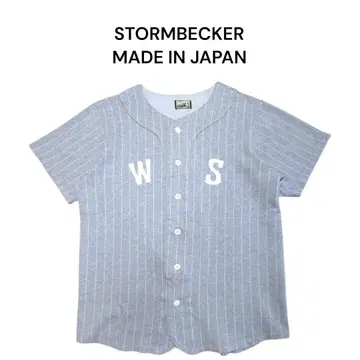 STORMBECKER 스트라이프 베이스볼 셔츠 스톰베커