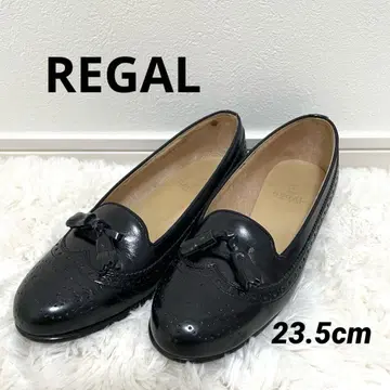 [ REGAL ] 태슬 로퍼 윙팁 블랙 23.5