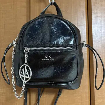 Armani Exchange 블랙 미니 백팩