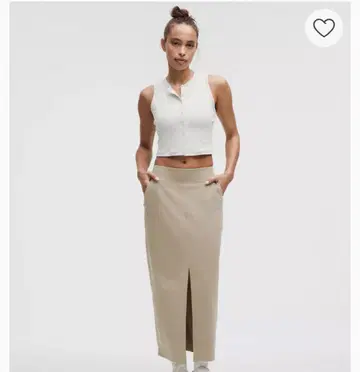 룰루레몬 lululemon 피케 맥시 타이트 스커트 4