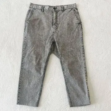 HARE 하레 케미컬 워시 데님 블랙 그레이 사이즈 L