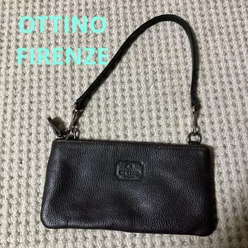 다크 브라운 가죽 파우치 OTTINO FIRENZE