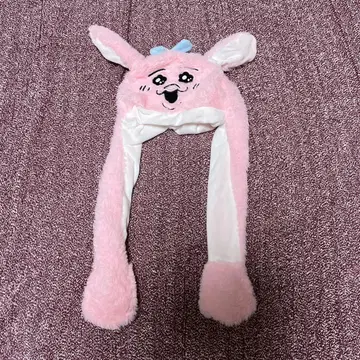 빤쮸토끼 모자 머리쓰개
