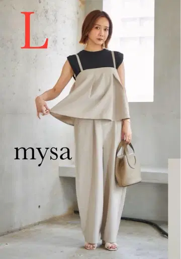 시마무라 다나카 리나 mysa 캐미+팬츠 세트 연한 주황색 L 사이즈