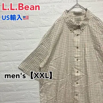 B437 [US 수입] 엘엘빈 BD 셔츠 베이지 계열 남성용 [XXL]