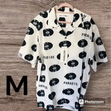 노브랜드 오픈 카라 셔츠 M 사이즈 화이트 레코드